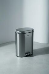 BANTIA OVAL INOX ÇÖP KUTUSU 40x30x22CM 12LT