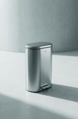 BANTIA OVAL INOX ÇÖP KUTUSU 57x37x26CM 30LT