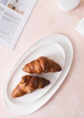 COTTA LIMOGES OVAL SERVİS TABAK BEYAZ 34X17CM