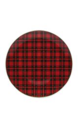 KIRMIZI EKOSE TEKLİ SERVİS TABAK 26CM
