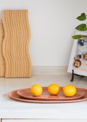 COTTA LIMOGES OVAL SERVİS TABAK TERRACOTA 43X22CM