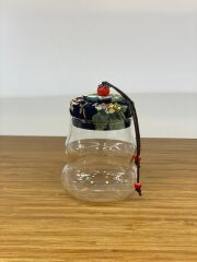 LACİVERT KAPAKLI CAM KAVANOZ 250ML