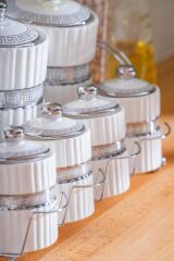 EVA GÜMÜŞ STANDLI 7'Lİ BAHARAT SETİ