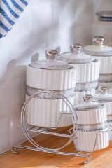 EVA GÜMÜŞ STANDLI 7'Lİ BAHARAT SETİ