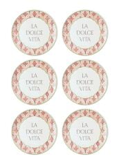 DOLCE VITA 6'LI PASTA TABAK 19CM