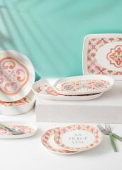 DOLCE VITA 6'LI PASTA TABAK 19CM