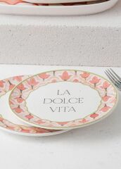DOLCE VITA 6'LI PASTA TABAK 19CM