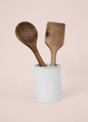 STRİPE BEYAZ TEZGAH ÜSTÜ KAŞIKLIK 13X11CM