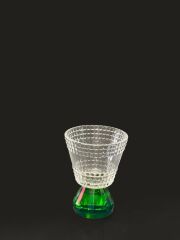 KRİSTAL AYAKLI YEŞİL 6'LI KAHVE YANI BARDAK