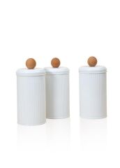 STRİPE BEYAZ ÇAY KAHVE ŞEKER KAVANOZU 1,20LT