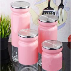 4'LÜ KAVANOZ SET (PEMBE)