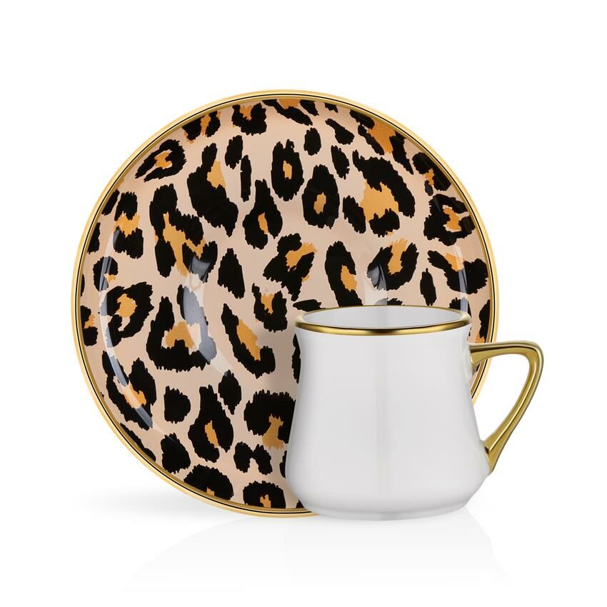 LEOPAR 6 KİŞİLİK TÜRK KAHVESİ FİNCANI
