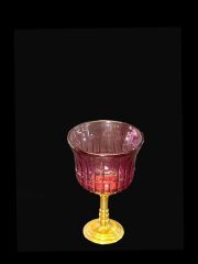PEMBE ALTIN AYAKLI TEKLİ KAHVE YANI BARDAK