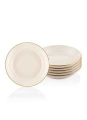 BASIC KREM 6'LI ÇUKUR TABAK 20CM