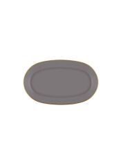 BASIC GRİ 2'Lİ OVAL SERVİS TABAK 26CM