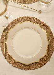 JASWELY KREM 6'LI SERVİS TABAK 27CM