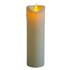 LEDLİ İNCE MUM PİLLİ BÜYÜK 20 CM