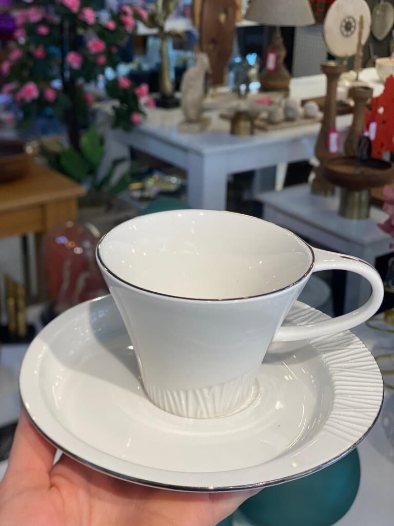 MONTREAL GÜMÜŞ TEK KİŞİLİK ÇAY FİNCANI