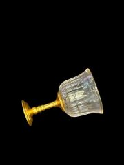 ŞEFFAF ALTIN AYAKLI 6'LI KAHVE YANI BARDAK