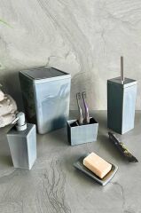 BİGA 5 PARÇA BANYO SETİ GRİ
