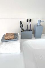 BİGA 5 PARÇA BANYO SETİ GRİ