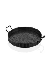 GALVENİZ SİYAH TEPSİ 47X37CM