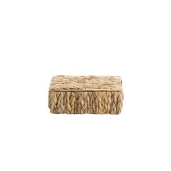 HASIR ÖRGÜ KAPAKLI SEPET 28X17X10CM