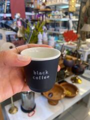 SİYAH ESPRESSO BARDAK 90ML
