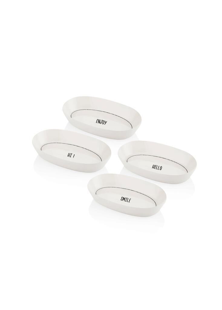 DAILY TUNES 4'LÜ OVAL TABAK 17CM