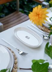 DAILY TUNES 4'LÜ OVAL TABAK 17CM