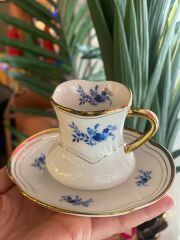 JASMIN ÇİÇEKLİ TEK KİŞİLİK TÜRK KAHVESİ FİNCANI