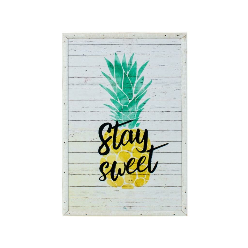 AHŞAP ANANAS PANO SARI