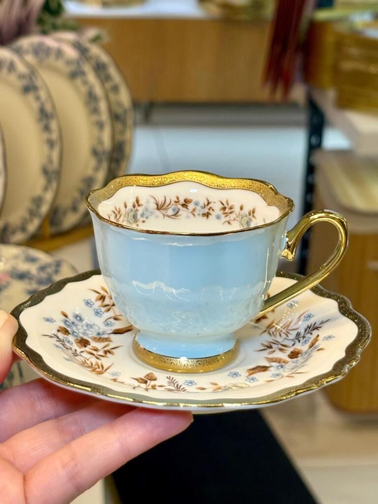 HERITAGE MAVİ TEK KİŞİLİK TÜRK KAHVESİ FİNCANI