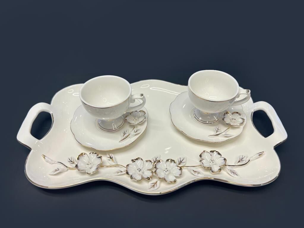 MAGNUS TEPSİLİ 2 KİŞİLİK TÜRK KAHVESİ FİNCAN SETİ