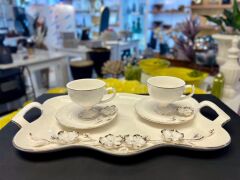 MAGNUS TEPSİLİ 2 KİŞİLİK TÜRK KAHVESİ FİNCAN SETİ