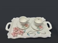 AVERY TEPSİLİ 2 KİŞİLİK TÜRK KAHVESİ FİNCAN TAKIMI