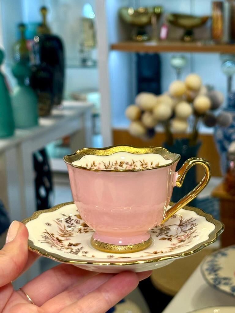 HERITAGE PEMBE TEK KİŞİLİK TÜRK KAHVESİ FİNCANI