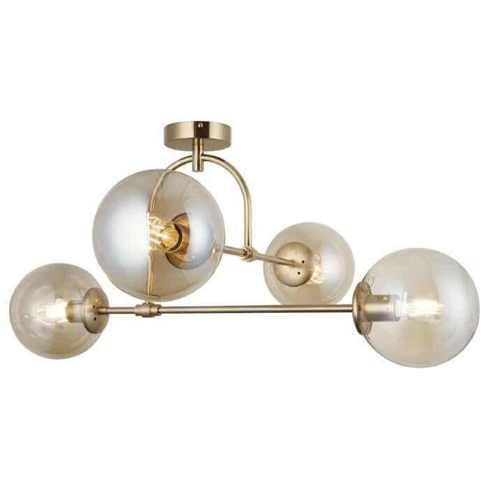 PORTEMO 4'LÜ ANTİK LAK PLAFONYER AVİZE