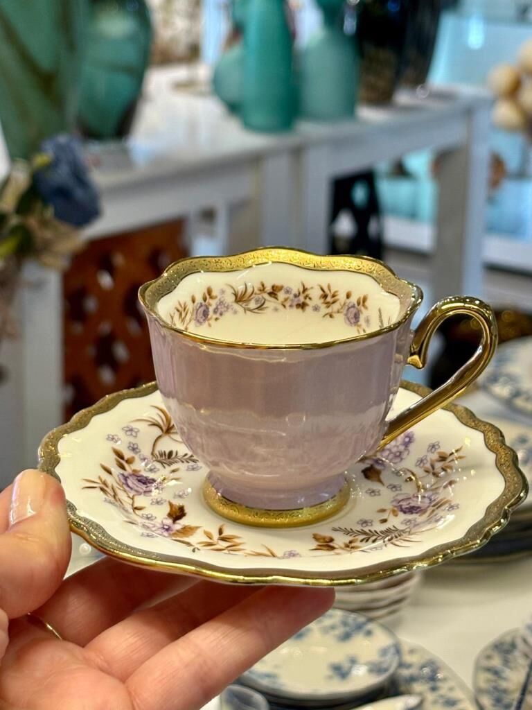 HERITAGE LİLA TEK KİŞİLİK TÜRK KAHVESİ FİNCANI