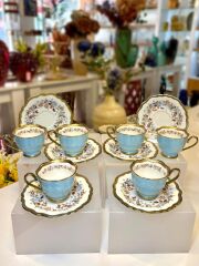 HERITAGE MAVİ 6'LI KİŞİLİK TÜRK KAHVESİ FİNCANI