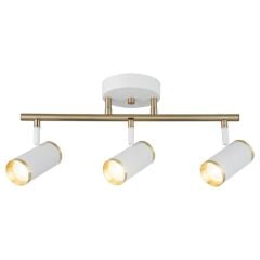 LUME 3'LÜ BEYAZ ANTİK LAK SIRALI PLAFONYER AVİZE