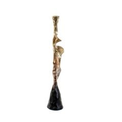 ALTIN BAKIR KAHVE MUMLUK 44CM