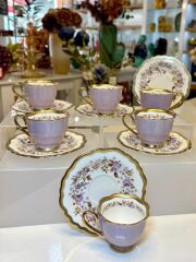 HERITAGE LİLA 6 KİŞİLİK TÜRK KAHVESİ FİNCANI