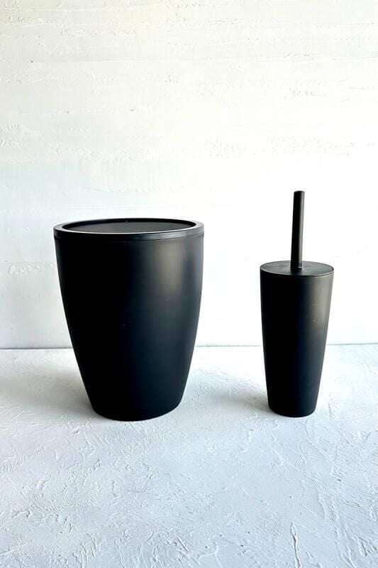 PURE SİYAH 2'Lİ BANYO SETİ