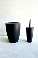 PURE SİYAH 2'Lİ BANYO SETİ