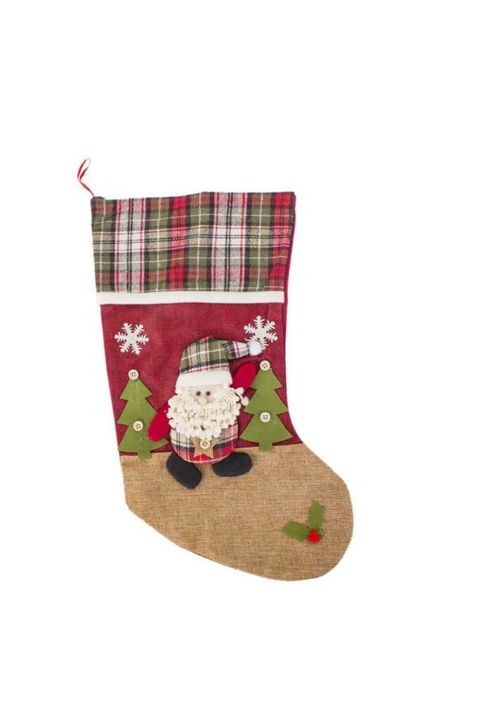 YILBAŞI ÇORAP DEKOR NOEL BABA 46cm