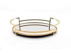 ALTIN AYNALI TEPSİ 36CM