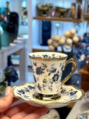 ELEANOR MAVİ TEK KİŞİLİK TÜRK KAHVESİ FİNCANI