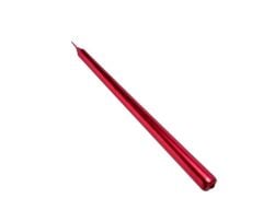 KIRMIZI PARLAK TEKLİ ŞAMDAN MUM 25CM