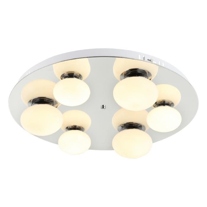 CATTIVA KROM 6'LI LEDLİ PLAFONYER AVİZE 3000K